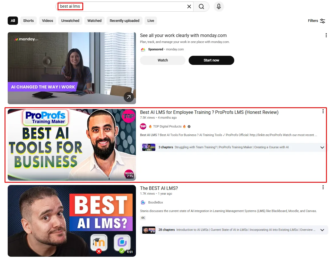 Ranking proof: best ai lms