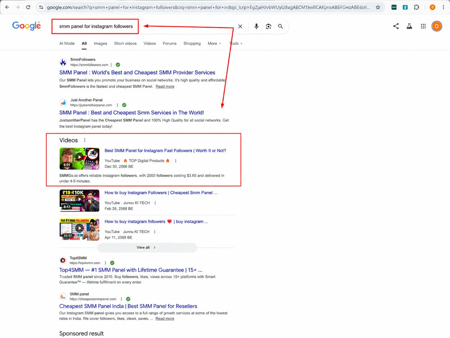 Google video carousel instagram followers